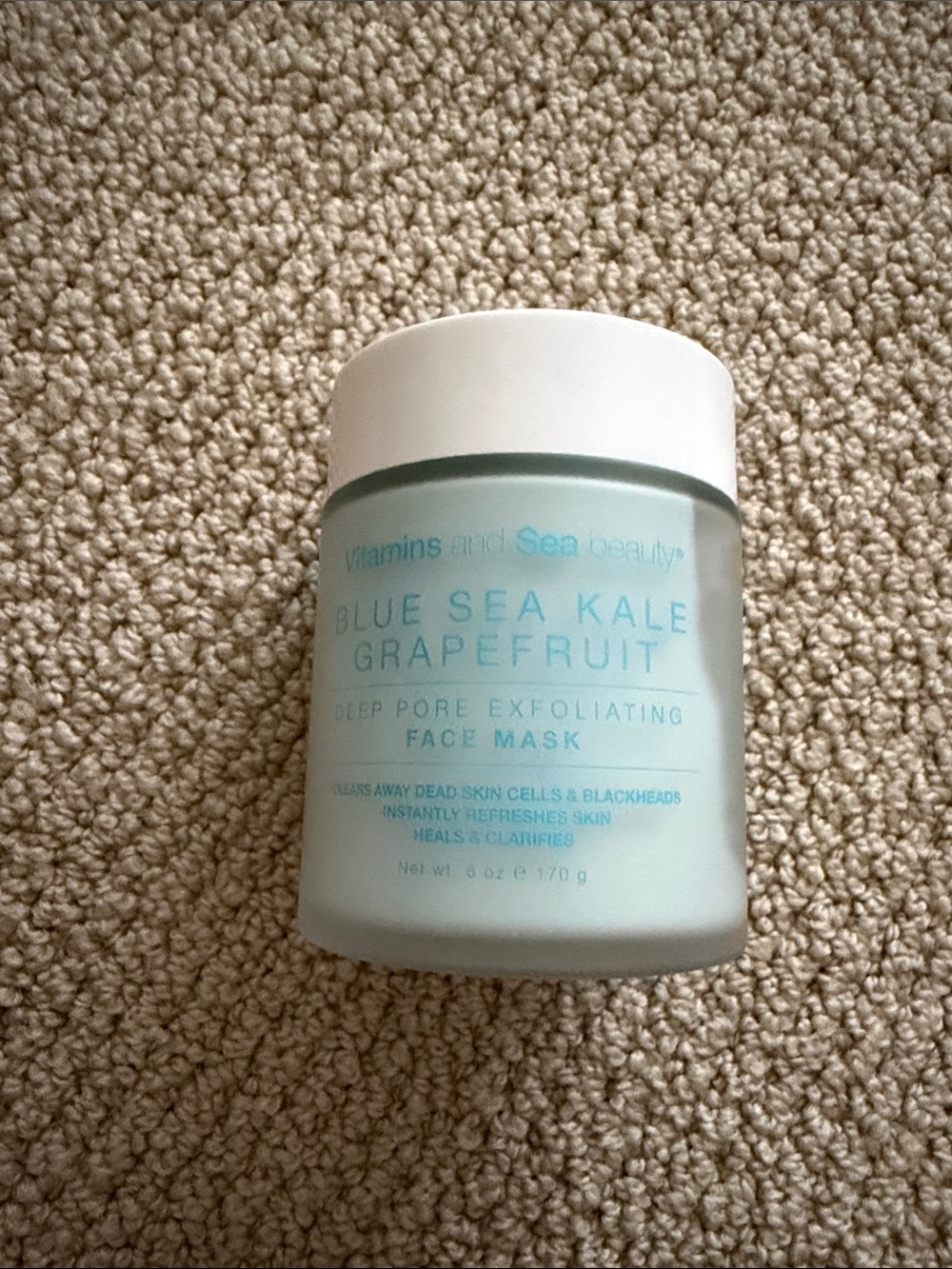 Vitamins and Sea Beauty Blue Sea Kale Grapefruit Deep Pore Exfoliating Face Mask